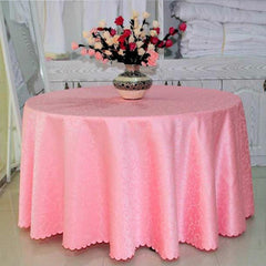 Luxury Red Round Hotel Dining Tablecloth Square Golden Floral Wedding Table Skirt Cover Decoration Party Restaurant Table Cloth
