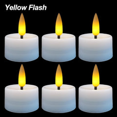 10Pcs Flashing LED Candle Battery Powered Fake Tea Light Flameless Candles Outdoor Garden Birthday Wedding Party Home Decoration