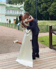 Simple Short Wedding Dress