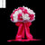 AYiCuthia Bridal Bouquet for Wedding Blue and White Wedding Bouquet Handmade Artificial Flower Rose buque casamento