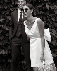 Simple Short Wedding Dress