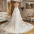 Sleeveless V Neck Wedding Dress Lace