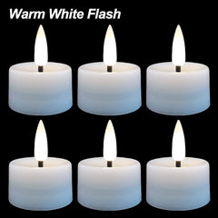 10Pcs Flashing LED Candle Battery Powered Fake Tea Light Flameless Candles Outdoor Garden Birthday Wedding Party Home Decoration