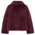 HXAO Women's Fur Coat Women 2024 Plush Burgundy Bomber Jacket Solid Crop Long Sleeve Jacket Warm Winter Coats Woman Casual Coats