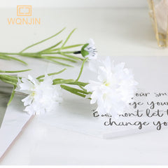 Nordic Blue Long Branch Starry Cornflower Silk Artificial Flowers Home Wedding Party Decoration Flore Fleurs Artificielles