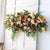 Wedding Arch Orange Autumn Artificial Floral Wedding Decoration Flower Row Pre-Function Area Stage Background Floral Decoration