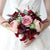 Burgundy Rose Flowers Artifical Bride Bouquet Bridesmaid bruidsboeket Bridal accessoires de mariage