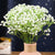 30Heads 29cm Babies Breath Artificial Flowers Plastic Gypsophila DIY Floral Bouquets Arrangement for Wedding Home Decoration