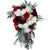 Burgundy Waterfall Artifical Rose Floweres Wedding Bouquets busque de flores de casamento