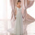 V Neck Long Sleeve Chiffon Beach Wedding Dresses Open Back White Lace Applique Bridal Dress Party Vestidos De Novia A-line