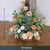 Wedding arch decoration top artificial flower row arrangement wedding background wall decoration hanging corner triangle flower