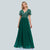 2023 New Women Green Evening Dresses Elegant V-Neck Sequins Chiffon Formal  Gown Robe Vestidos De Fiesta Dress For Wedding Party