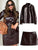 Fashion Pu Leather Jacket Skirt Sets For Women Lapel Long Sleeve Single Breasted Coat  Mini Skirts Suit 2024 Autumn Lady Outfits