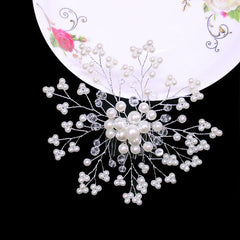 1 item Vintage Leaves and Floral Bridal Headband Bohemian Headpiece Crystal Pearl Hair Vine Flower Halo Wedding Hair Accessories