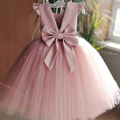 Bowknot Back Tulle Dress