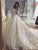 Lace Wedding Dresses Ball Gowns Long Sleeve Appliques Bride Dress Long Train Vintage Wedding Gowns 2023