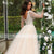 Gorgeous Lace Detachable Train Backless Mermaid Wedding Dress Charming V-Neck Long Sleeve Embroidery Beaded Princess Bridal Gown