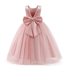 Pearl and Bow Designed Girl Dress