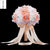 AYiCuthia Bridal Bouquet for Wedding Blue and White Wedding Bouquet Handmade Artificial Flower Rose buque casamento