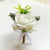 Boutonniere Wedding Men Accessories White Calla Lily Roses Artificial Flowers Buttonhole Decoration Guests Marriage Corsage Pins