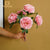 45cm Rose Pink White Silk Peony Artificial Flowers Bouquet 5 Big Heads Cheap Fake Flowers for Home Wedding Decoration indoor