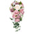 Artifical Pink Rose Flowers Bridal Wedding Accessories Bride Bouquet Fleur Artificielle Mariage Novias