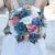 Artificial Bridal Bouquet Wedding Home Decoration Supplies European Rose Flores Artificiales Garden Decoration