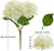 48CM Long 5 Heads Silk Hydrangea Heads with Stems Artificial Hydrangea Flower Head for Home Wedding Party Baby Shower Decoration