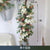 Wedding arch decoration top artificial flower row arrangement wedding background wall decoration hanging corner triangle flower