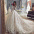 Lace Wedding Dresses Ball Gowns Long Sleeve Appliques Bride Dress Long Train Vintage Wedding Gowns 2023