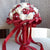 2023 Super  Wedding Bouquet Satin bridal bouquet Hand made Wedding Flower Rhinestone Bridesmaid Bouquet Crystal