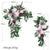 2pcs Artificial Flowers Wedding Backdrop Wreath Decor Welcome Card Sign Corner Wall Props Arrange Arch Fake Flower Row