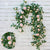 Artificial flowers rose Plants vineHanging Silk Garland Green Plant Home Garden Wall Fence Wedding Birthday Decor 180cm/71inch