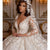 Vintage 2023 Lace Wedding Dresses Princess Ball Gown Beading Bridal Gowns Shinny Tulle Long Sleeves Ivory Dubai Marriage Dress