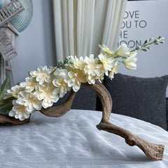 SunMade Ins Delphinium Flower Branch Silk Artificial Fowers Autumn Decoration Christmas Decor Wedding Decorations White Flores