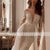 Sexy Backless Beading Appliques Detachable Train Mermaid Wedding Dress 2023 Romantic Scoop Neck Long Sleeve Princess Bridal Gown