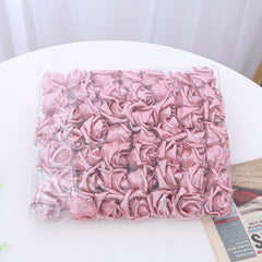 6cm 20/10/5Pcs New Glitter Foam Rose Artificial Flower Wedding Bridal Bouquet Decoration Home Decorative Fake Flower Bouquet