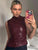 Women Y2K Vintage Pu Simple Basic Tank Top High Waist Skinny Shrunk Slash Cut Sleeveless Tops Versatile Noble Shirts