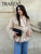 TRAF 2024 Women Fashion Cropped Faux Fur Jacket Coat Long Sleeve Front Snap-button Female Outerwear Chic Lapel Collar Thick Coat