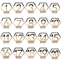 1-20 Numbers Wedding Table Numbers Acrylic