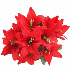 10 Heads Artificial Lilies