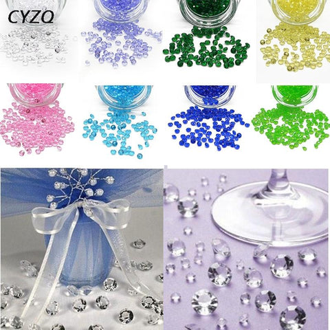 1000PCS 4.5mm Acrylic Crystals Confetti Wedding Table Scatters Decoration  Centerpiece Event Party Supplies