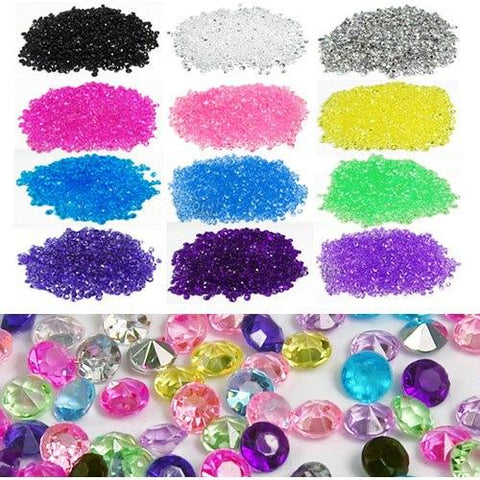 1000PS 4.5mm Wedding Decoration Crafts Diamond Confetti Table Scatters Clear Crystal Centerpiece