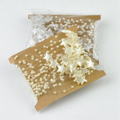 10m/lot 12MM Handmade Ivory/White Star Pearl Beads Garland