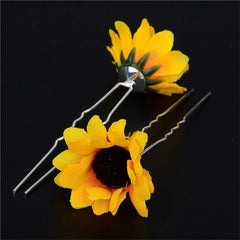 10PCS Daisy Sunflower  Hair Pins