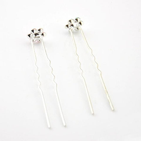 10pcs Delicate Women's  U-Shaped Hairpins Multiple Colors