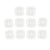 10Pcs Hollow Flower Cut Name Place Card Table Decoration Small Tent Cards for Wedding Party