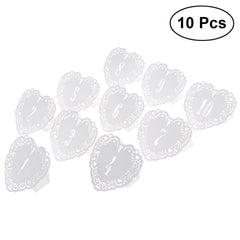 10PCS Hollow Flower Cut Name Place Card Table Decoration Small Tent Cards for Wedding Party