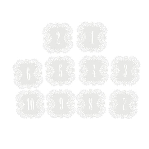 10Pcs Hollow Flower Cut Name Place Card Table Decoration Small Tent Cards for Wedding Party