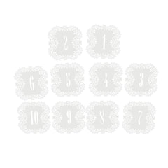 10Pcs Hollow Flower Cut Name Place Card Table Decoration Small Tent Cards for Wedding Party